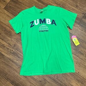 Zumba Fitness Green Short Sleeve Tee